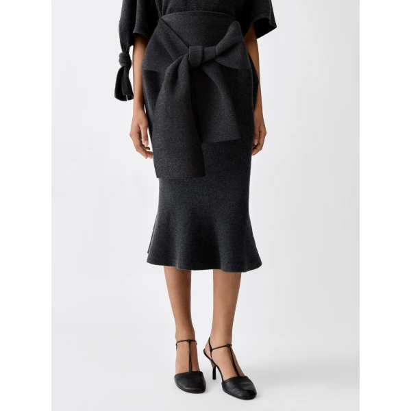 dark grey Jacquemus skirt