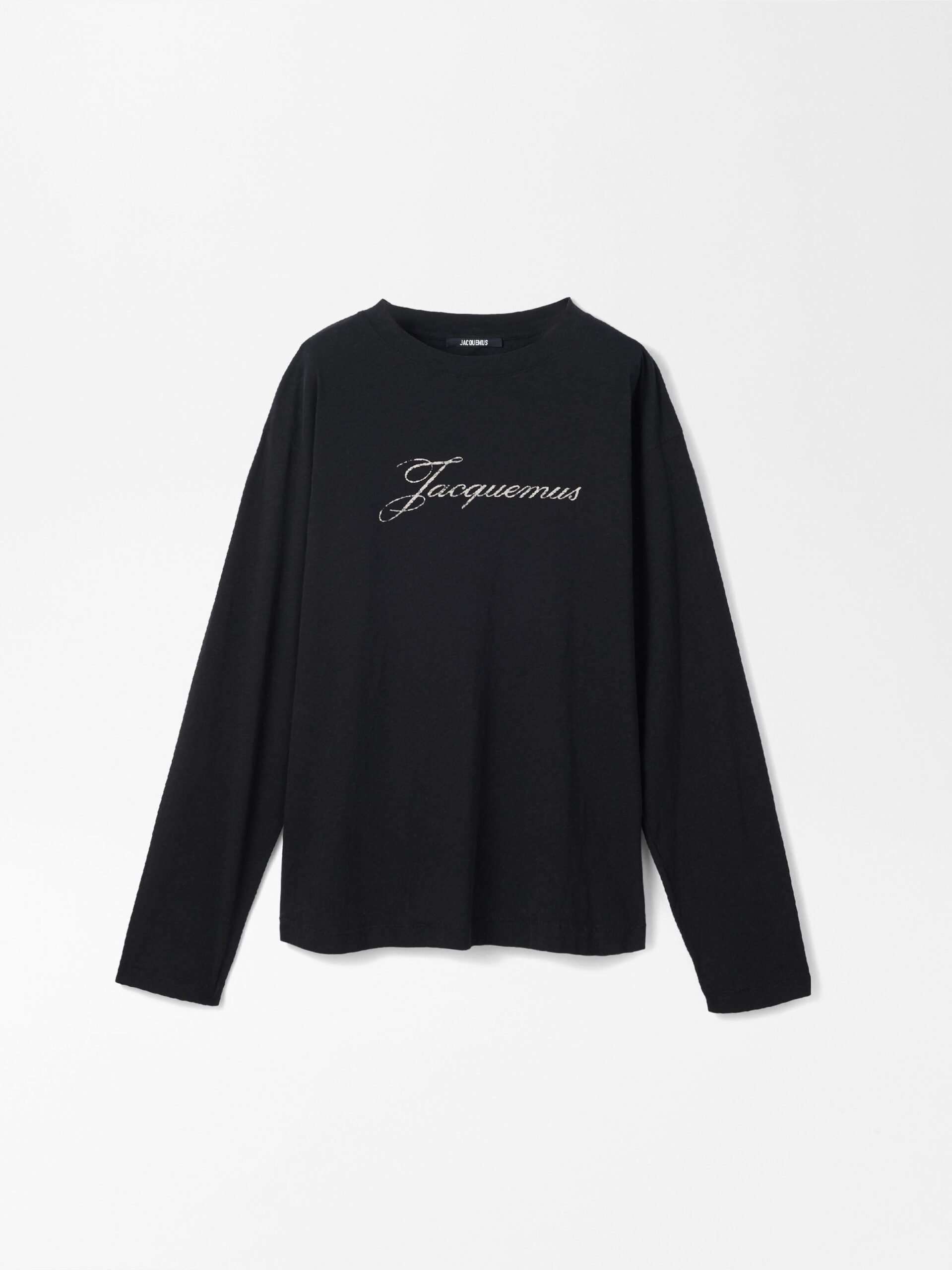 JACQUEMUS The Jacquemus Long-Sleeve T-Shirt in Black Jacquemus Jacquemus Long-Sleeve T-Shirt top