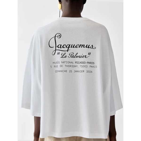palmier print white Jacquemus top