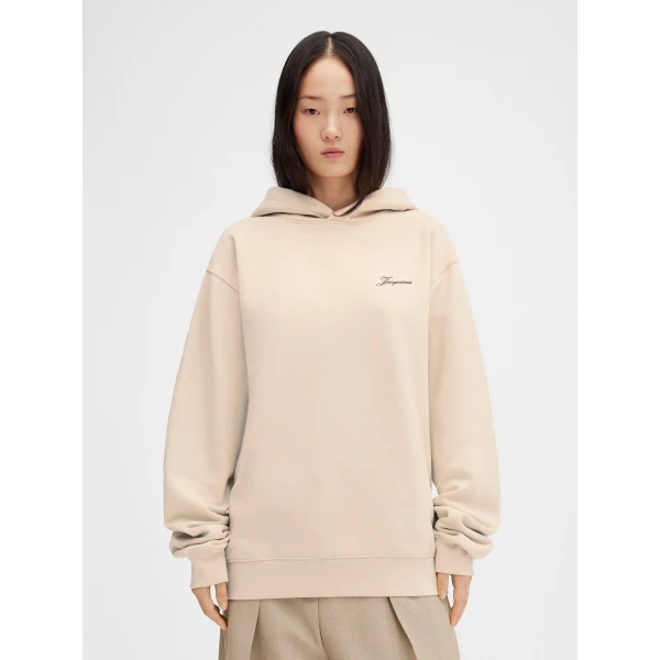 beige hoodie