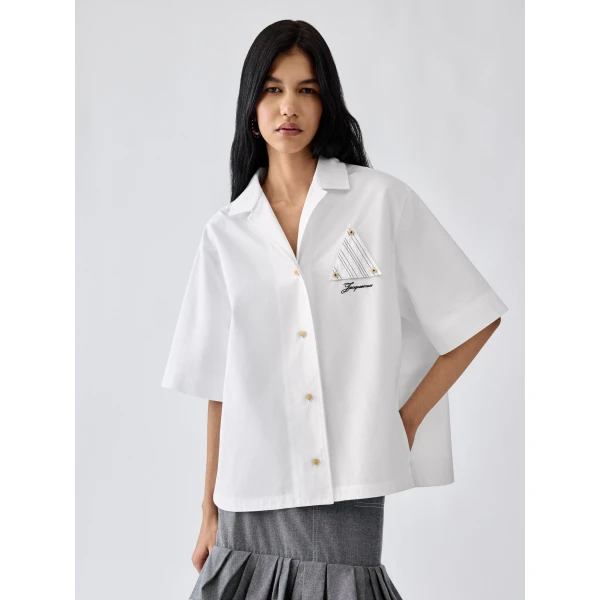 white Jacquemus top