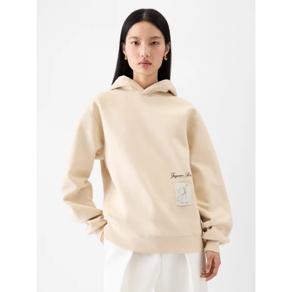 beige hoodie