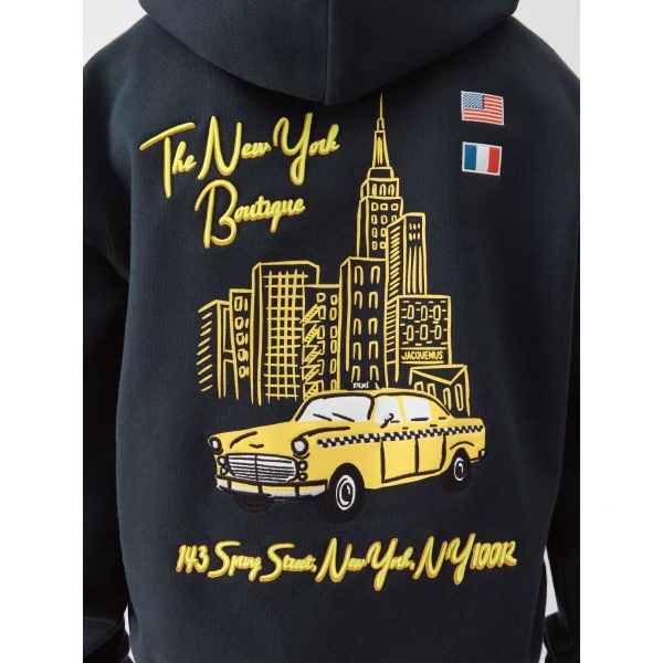 new york cab dark navy Jacquemus hoodie