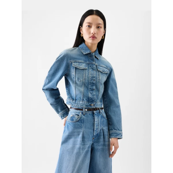 blue and tabac Jacquemus jacket