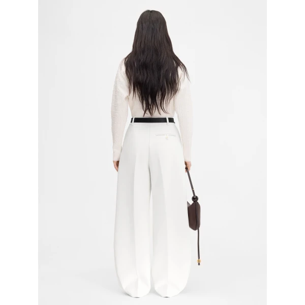 white Jacquemus trousers