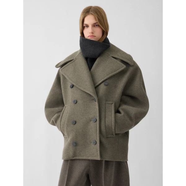 dark khaki Jacquemus coat