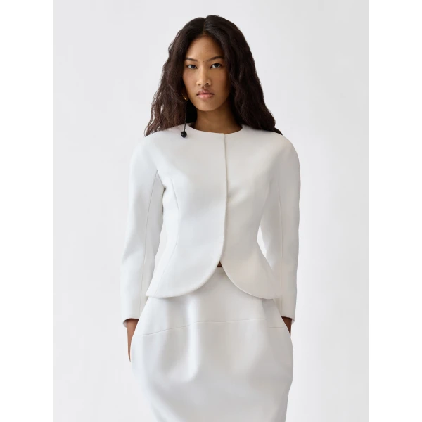white Jacquemus jacket