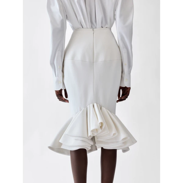 white skirt