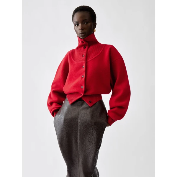 red Jacquemus knit