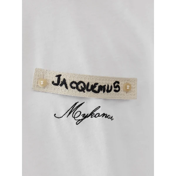 mykonos patch white Jacquemus top