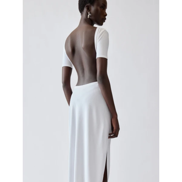 white dress
