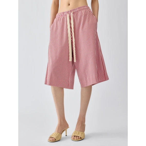 print mini stripes red Jacquemus shorts