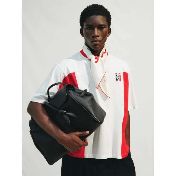 white and red Jacquemus top