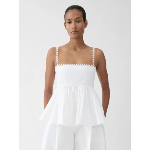 white Jacquemus top