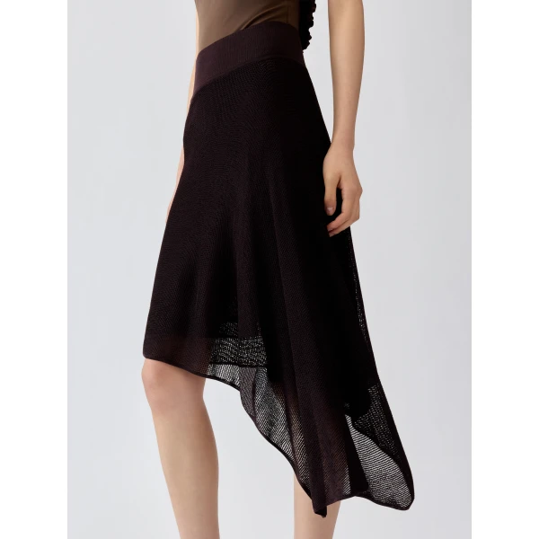 dark brown Jacquemus skirt