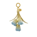 JW PEI 3D Embroidered Tulip Bag Charm in Light Gradient Yellow | Bag Charms | Coveti