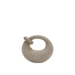JW PEI Abacus Faux Suede Mini Top Handle Bag in Oatmeal Gray | Mini Bags | Coveti