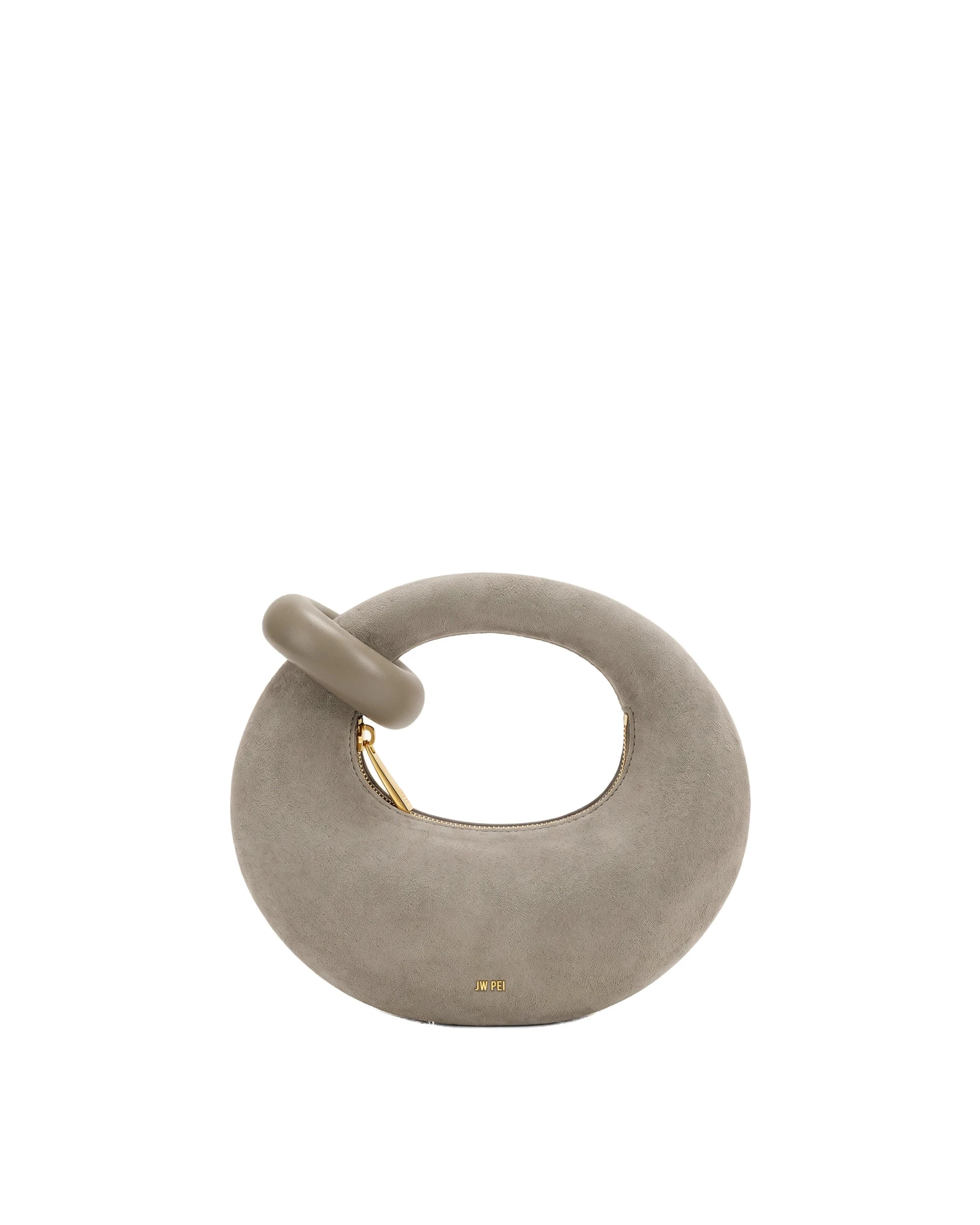 JW PEI Abacus Faux Suede Mini Top Handle Bag in Oatmeal Gray JW PEI Abacus Faux Suede Mini Top Handle Bag in Oatmeal Gray | Mini Bags | Coveti