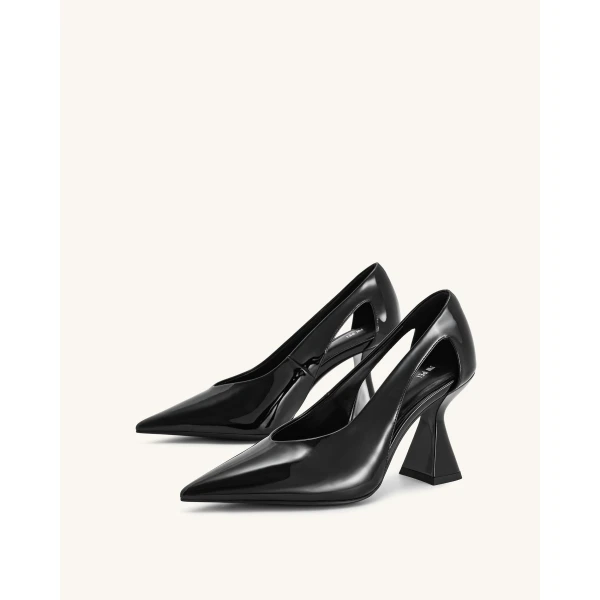 JW PEI Alessia High Heel Pumps in Black | Heels | Coveti