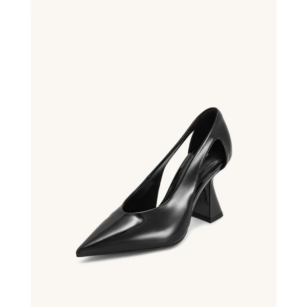 JW PEI Alessia High Heel Pumps in Black | Heels | Coveti