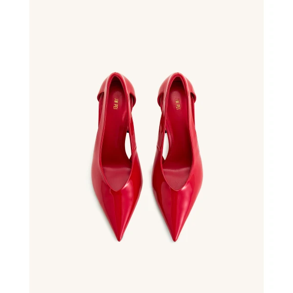 JW PEI Alessia High Heel Pumps in Red | Heels | Coveti