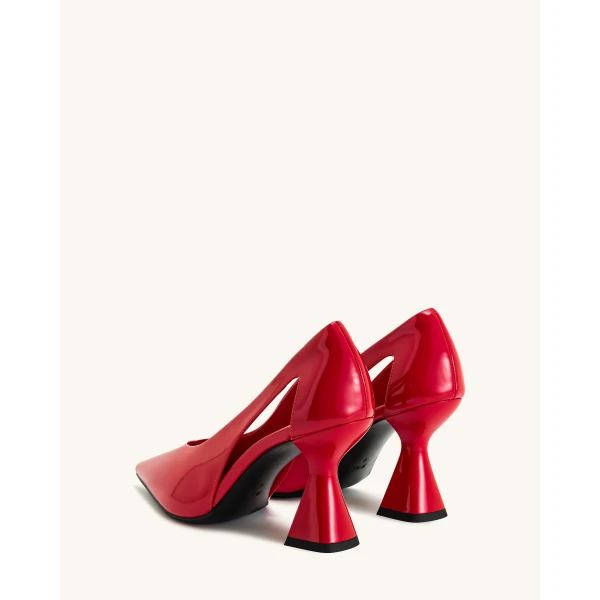 JW PEI Alessia High Heel Pumps in Red | Heels | Coveti