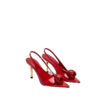 JW PEI Amara 3D Tulip Slingback Heels in Red | Heels | Coveti