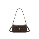 JW PEI Amelie Front-Pocket Flap Shoulder Bag in Chocolate Brown | Shoulder & Crossbody Bags | Coveti