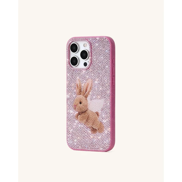 JW PEI Angel Bunny Glitter Phone Case in Pink | Phone Cases | Coveti