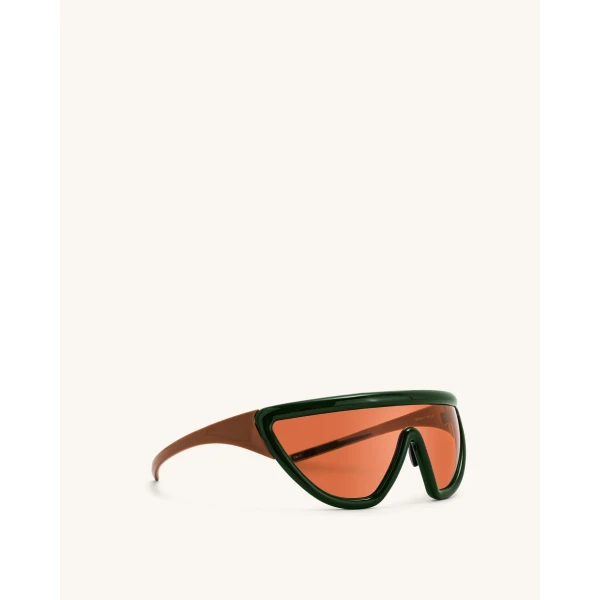 JW PEI Angelica D Frame Sunglasses in Green | Sunglasses | Coveti