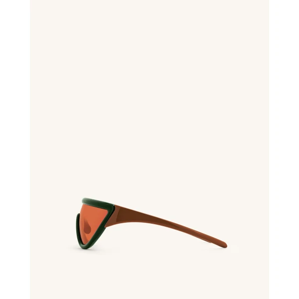 JW PEI Angelica D Frame Sunglasses in Green | Sunglasses | Coveti