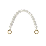JW PEI Anna Medium Faux Pearl Chain in Pearl White | Bag Straps | Coveti
