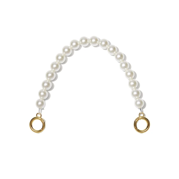 JW PEI Anna Medium Faux Pearl Chain in Pearl White | Bag Straps | Coveti