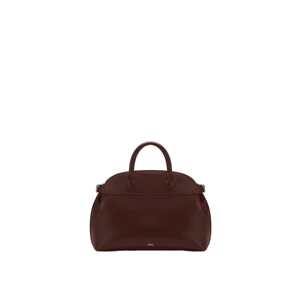 JW PEI Arden Curved Top Handle Bag in Dark Brown | Totes & Top-Handle Bags | Coveti