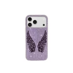 JW PEI Artificial Crystal Angel Wings Phone Case in White & Purple | Phone Cases | Coveti