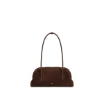JW PEI Aveline Faux Suede Shoulder Bag in Dark Brown | Shoulder & Crossbody Bags | Coveti