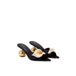 JW PEI Bianca Calla Lily Sphere Heel Mules in Black JW PEI Bianca Calla Lily Sphere Heel Mules in Black | Mules | Coveti