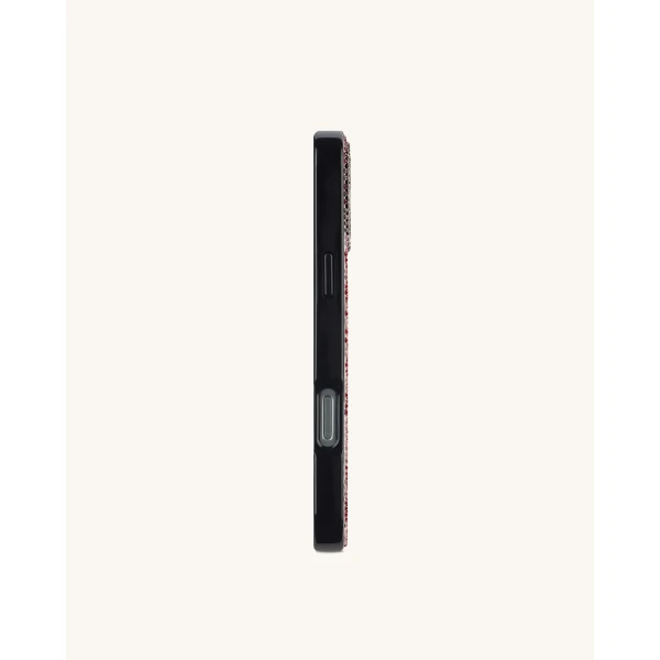 JW PEI Bold Leopard Print Artificial Crystal Phone Case in Black | Phone Cases | Coveti