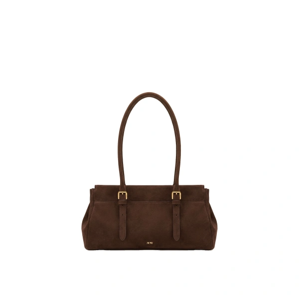 Brielle Faux Suede Tote in Brown