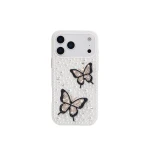 JW PEI Butterfly Pearl Embellished Phone Case in White | Phone Cases | Coveti