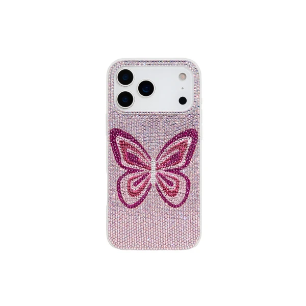 JW PEI Butterfly Rhinestone Phone Case in Pink | Phone Cases | Coveti