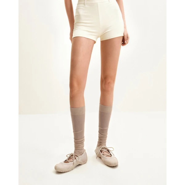 JW PEI Caitlin Lace-up Ballerina Sneakers in Beige | Sneakers | Coveti