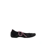 JW PEI Caitlin Lace-up Ballerina Sneakers in Black | Sneakers | Coveti