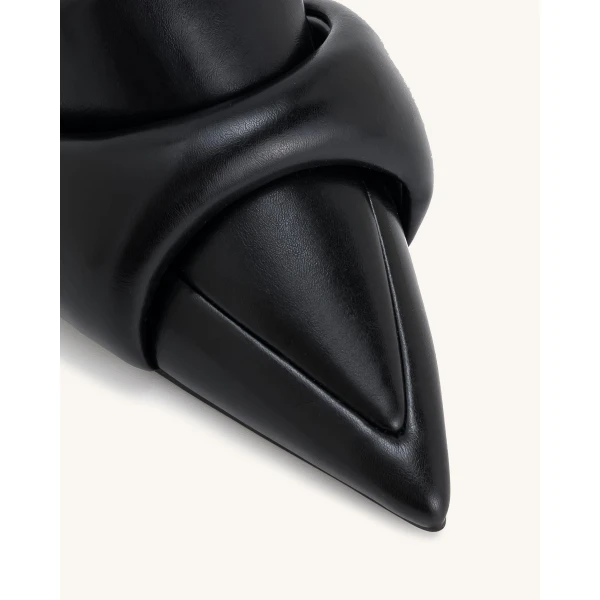 JW PEI Carla Soft Padded Kitten Heel Pumps in Black | Heels | Coveti