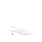 JW PEI Carla Soft Padded Kitten Heel Pumps in White | Heels | Coveti