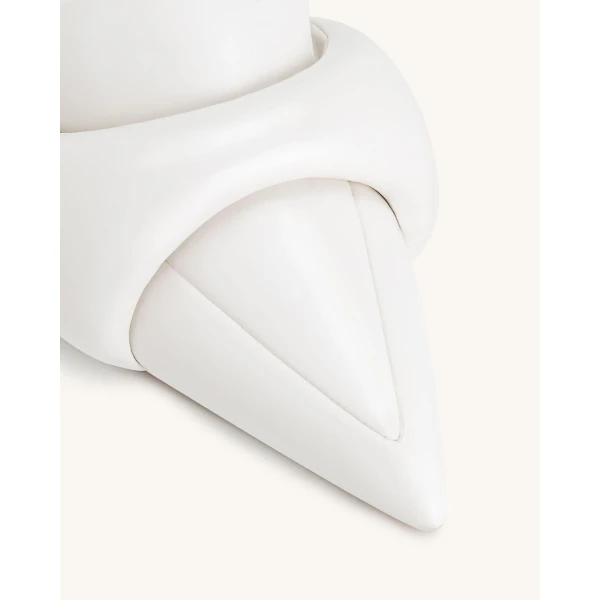 JW PEI Carla Soft Padded Kitten Heel Pumps in White | Heels | Coveti