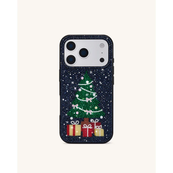 JW PEI Christmas Tree Bling Phone Case in Black | Phone Cases | Coveti