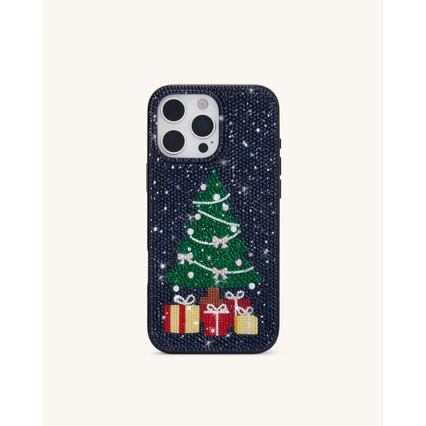 JW PEI Christmas Tree Bling Phone Case in Black | Phone Cases | Coveti