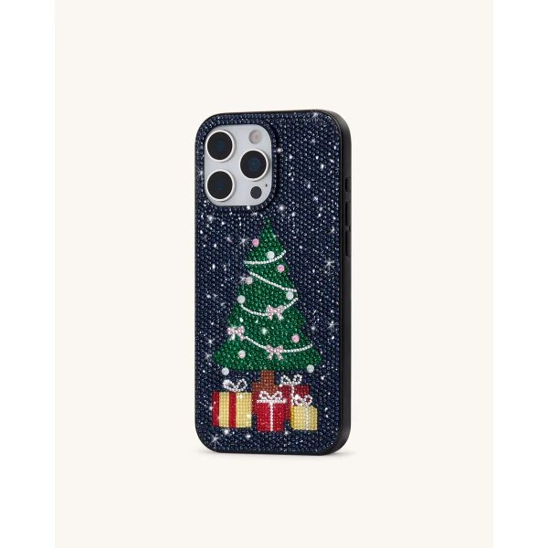 JW PEI Christmas Tree Bling Phone Case in Black | Phone Cases | Coveti