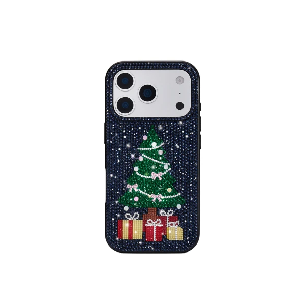 JW PEI Christmas Tree Bling Phone Case in Black | Phone Cases | Coveti